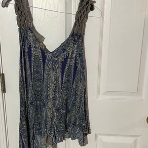 Aso free people Regal Macrame Top Violet Harmon size XS